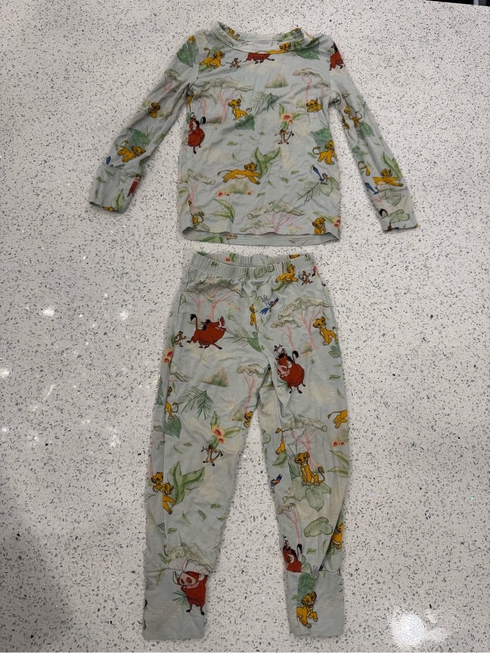 Posh Peanut Light Green Lion King Character Pajama Set